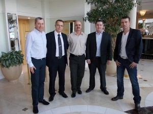 Od lewej - Jacek Dudzic, Adrian Kołodziej, Jacek Pastuszko, Paweł Danielewski i Tomasz Damian